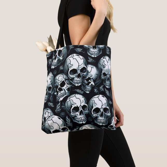 Tote Bag Motif crâne (De près)