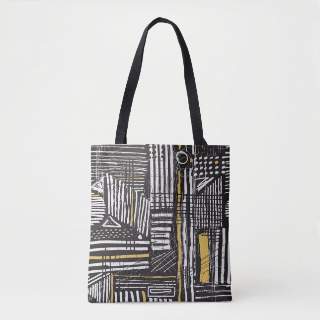 Tote Bag Motif créatif abstrait sans faille : design artist (Devant)