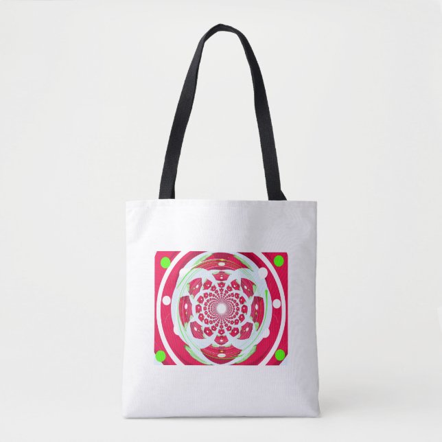 Tote Bag Motif créatif rouge (Devant)