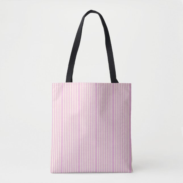 Tote Bag Motif crème rose deux tons (Devant)