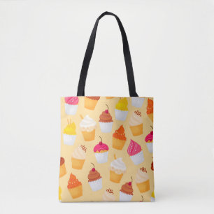 Tote Bag Motif Cupcake