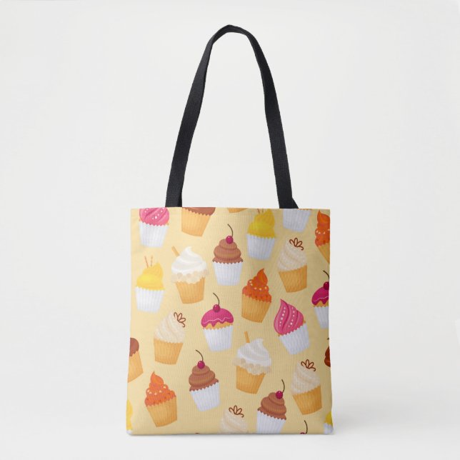 Tote Bag Motif Cupcake (Devant)
