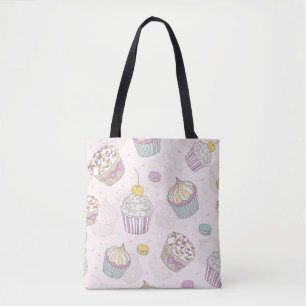 Tote Bag Motif Cupcake
