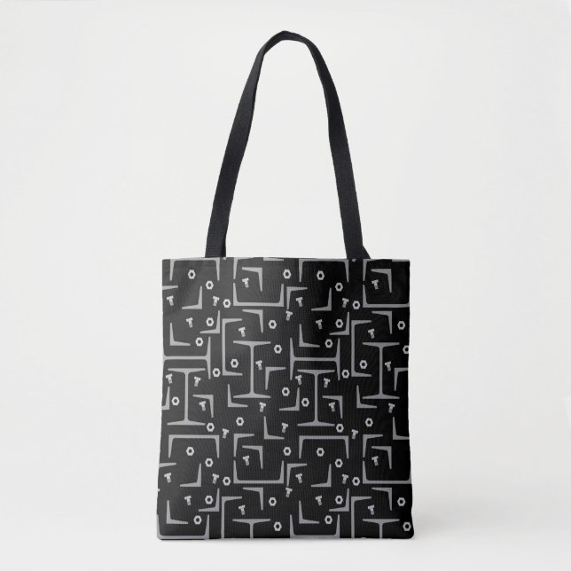Tote Bag Motif d'acier structurel (Devant)