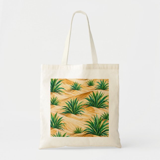 Tote Bag Motif d'Agave des Dunes du Désert (Devant)