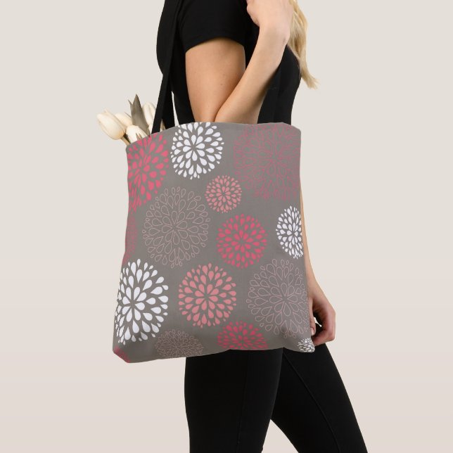 Tote Bag Motif Dahlia (De près)