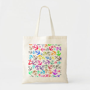 Tote Bag Motif d'Ancre de bateau coloré