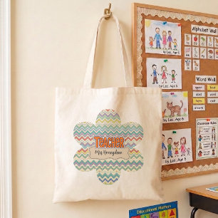 Tote Bag Motif d'appréciation des enseignants rétro mignon