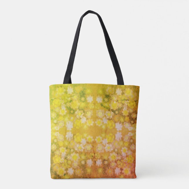 Tote Bag Motif d'aquarelle Abstraite rétro (Dos)
