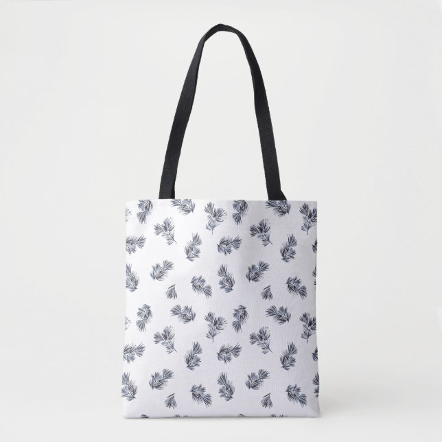 Tote Bag Motif d'aquarelle bleu (Devant)