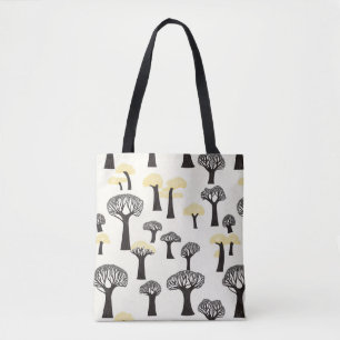 Tote Bag Motif d'arbre baobab fantaisiste