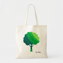Motif d'arbre vert minime esthétique personnalisé