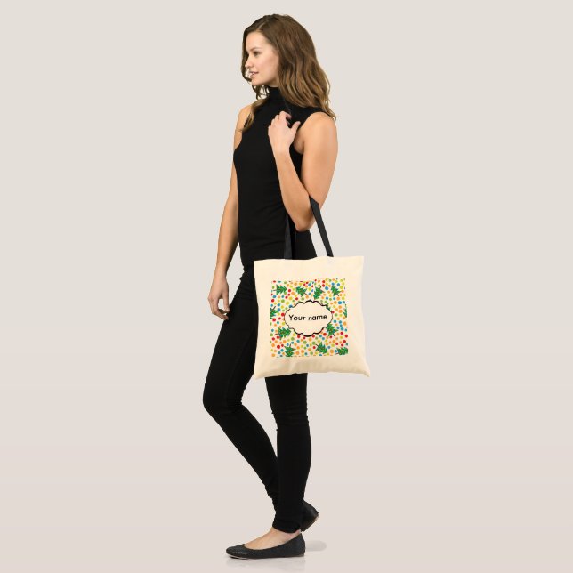 Tote Bag Motif d'arbres de Noël (Devant (modèle))
