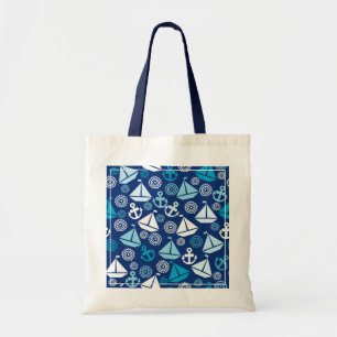 Tote Bag Motif de bande dessinée avec des voiliers