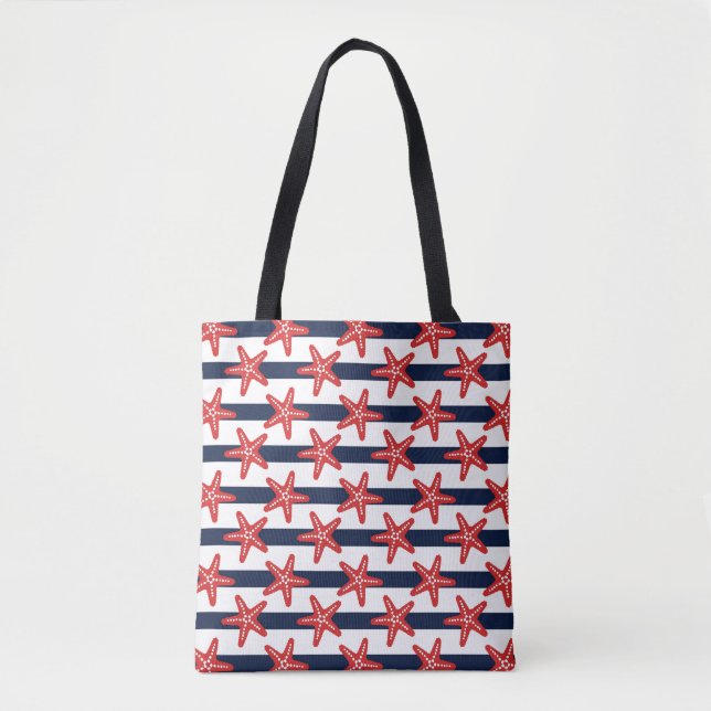 Tote Bag Motif de bannière étoilée (Devant)