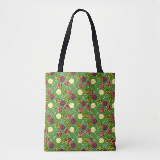 Tote Bag Motif de bonbons | motif Lollies | lollipop 58 (Devant)