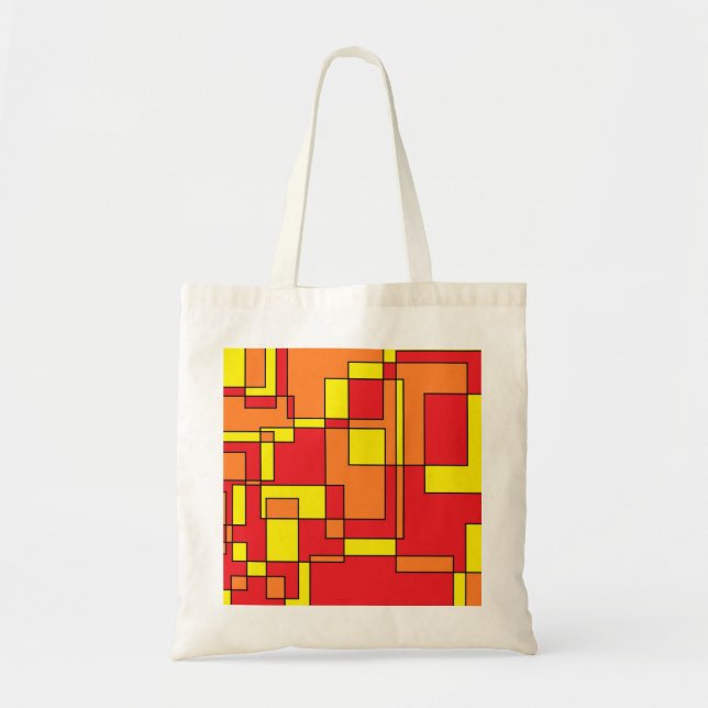 Tote Bag Motif de briques Abstrait (Devant)
