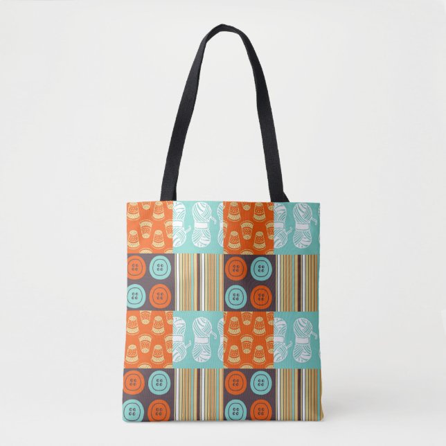 Tote Bag motif de Bruit-art - cousant (Devant)