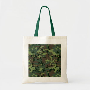 Tote Bag Motif de brun de vert de Camo de camouflage