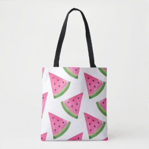 Tote Bag Motif de cale de pastèque d'aquarelle