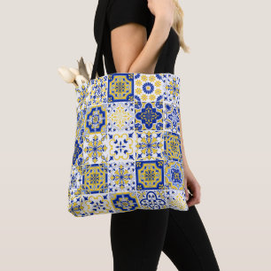 Tote Bag Motif de carreaux portugais