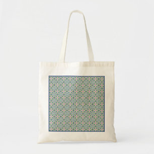 Tote Bag Motif de carreaux rose et bleu