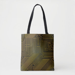 Tote Bag Motif de carte d'ordinateur