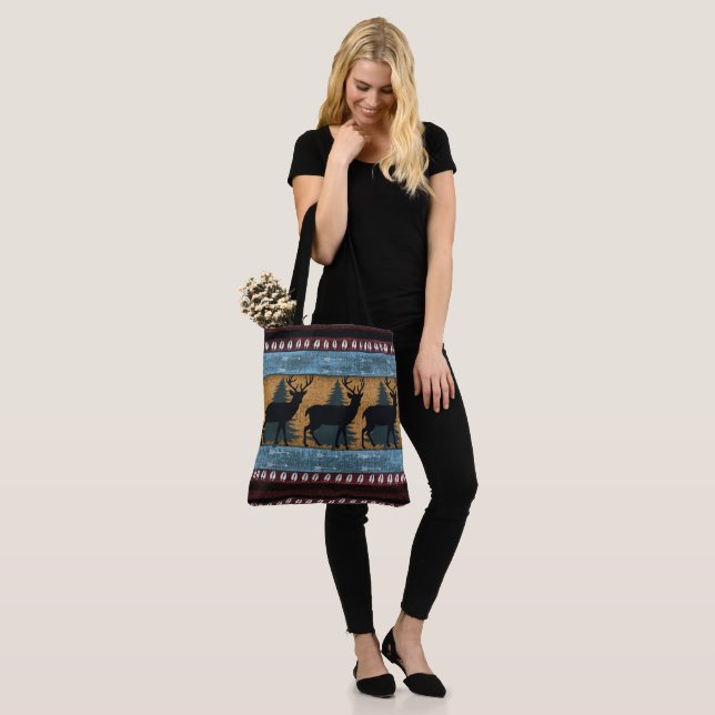 Tote Bag Motif de cerf amérindien (Sur le modèle)