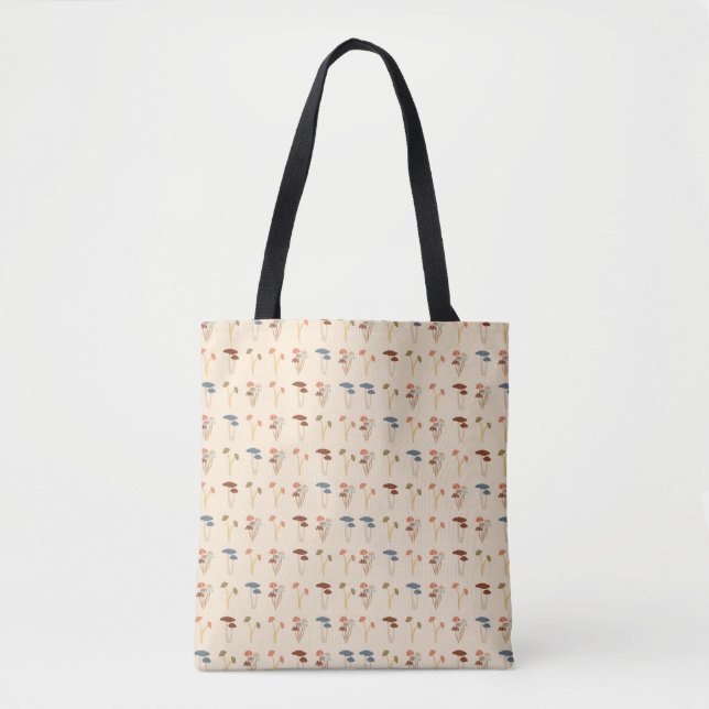 Tote Bag Motif de champignons (Devant)