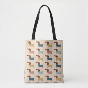 Tote Bag Motif de chandail confortable pour teckel