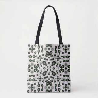 Tote Bag Motif De Chimie Design En Noir Et Blanc