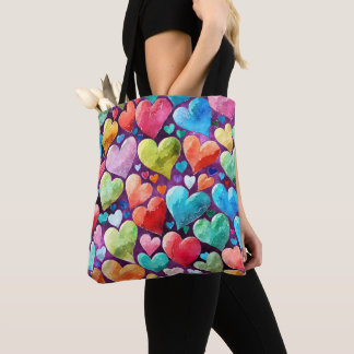 Tote Bag Motif de coeur amusant