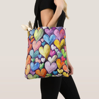 Tote Bag Motif de coeur amusant