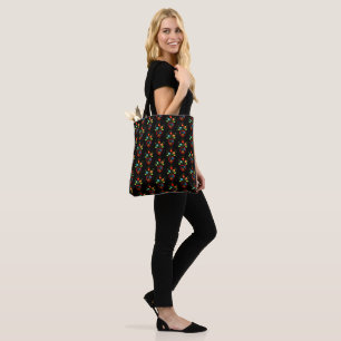 Tote Bag Motif de cœur fleuri portugais folklorique