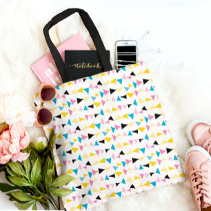 Tote Bag Motif de confettis géométriques modernes
