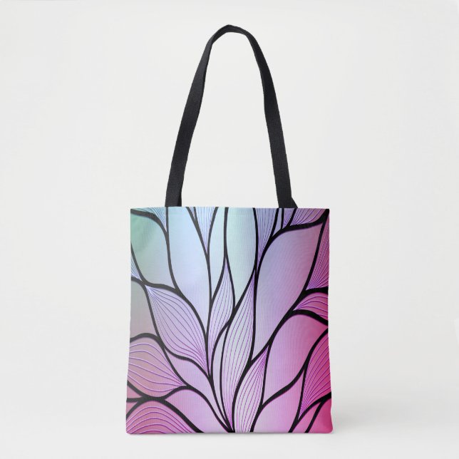 Tote Bag Motif de congé créatif violet nacré (Devant)