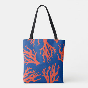 Tote Bag Motif de corail rouge élégant