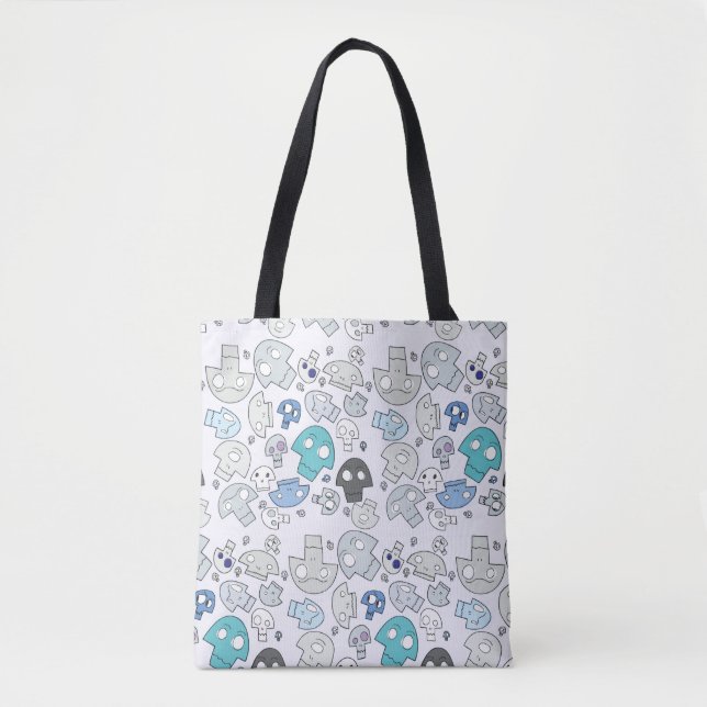 Tote Bag Motif de crâne (Devant)
