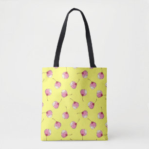 Tote Bag Motif de crème glacée hachée cerise