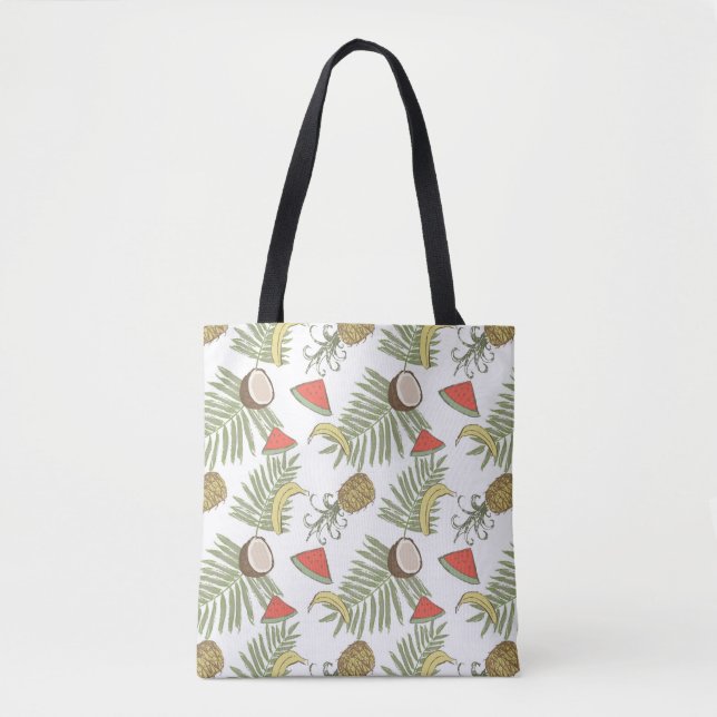Tote Bag Motif de croquis de fruit tropical (Devant)