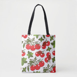 Tote Bag Motif de cuisine sans couture Tomato Basil