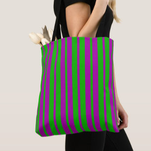 Tote Bag Motif de design de rayures élégantes violettes et
