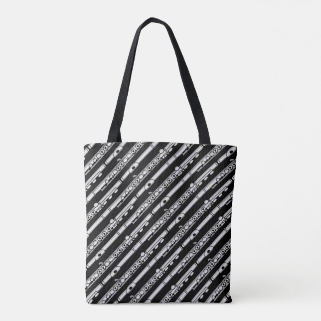 Tote Bag Motif de dessin de flux (Dos)