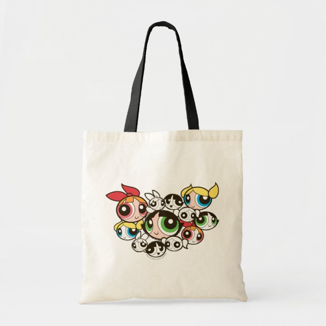 Tote Bag Motif de face pour les filles Powerpuff (Devant)