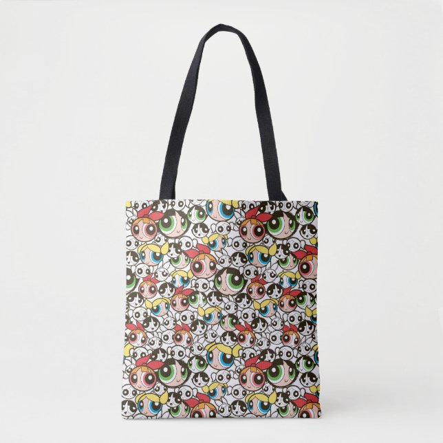 Tote Bag Motif de face pour les filles Powerpuff (Devant)