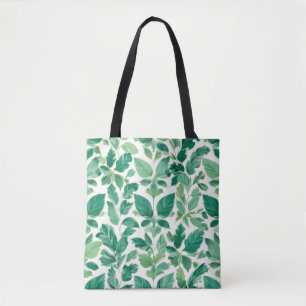 Tote Bag Motif de feuillage vert luxuriant