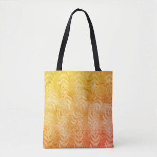 Tote Bag Motif de feuille coloré métallisé rustique élégant