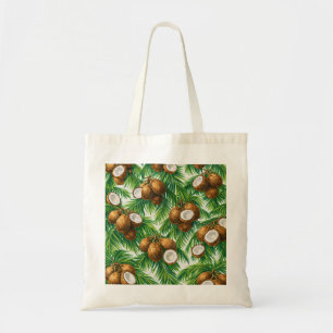 Tote Bag Motif de feuilles de palmier coco tropical