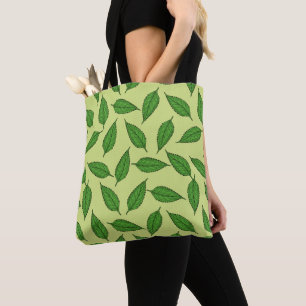 Tote Bag Motif de feuilles, motif de feuille, feuilles de p