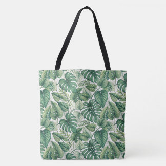 Tote Bag Motif de feuilles vertes